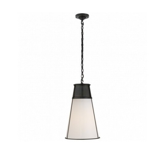 Robinson Large Pendant Bronze/White Glass Robinson Large Pendant Bronze/White Glass