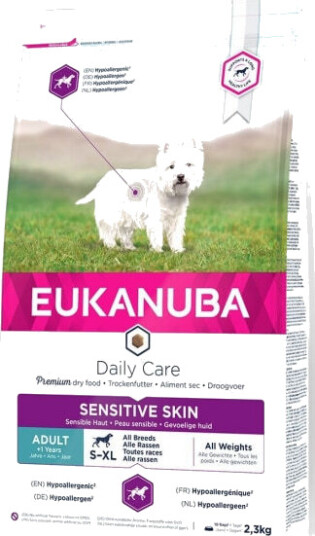 Eukanuba Daily Care Veterinærfôr for Hunder med Sensitive Hud 2,3 kg