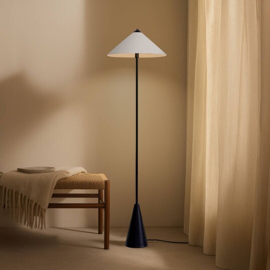 Gulvlampe Norvik Lindby Sort Stue / spisestue Metall Moderne