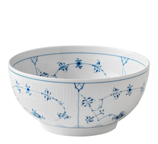 Royal Copenhagen Musselmalt Riflet skål 24 cm Royal Copenhagen Musselmalt Riflet skål 24 cm