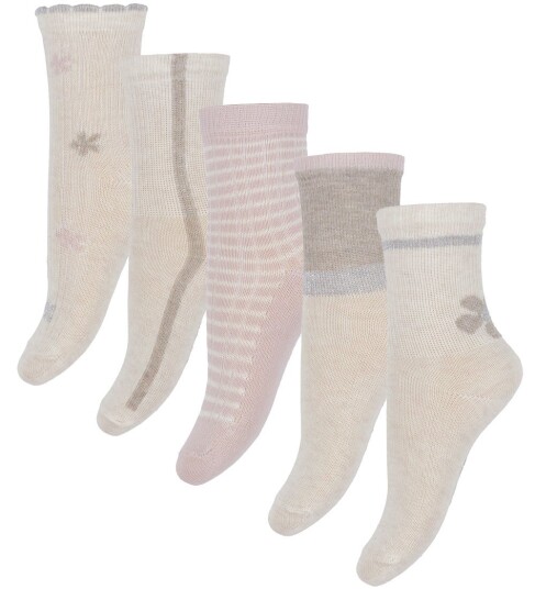 Minymo Socks W. Pattern (5-Pack) - Multi/patterned - 31\34 Minymo Socks W. Pattern (5-Pack) - Multi/patterned - 31\34