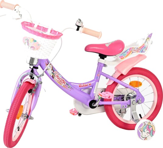 Volare Unicorn Sykkel 14 Tommer, Lilla