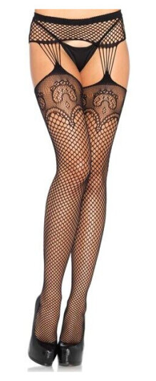 Leg Avenue Net Garterbelt Stockings Strømpebukser
