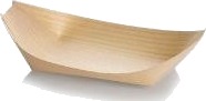 Båd Bakke 170X90x25mm Træ Natur,24 Pk X 100 Stk/Krt