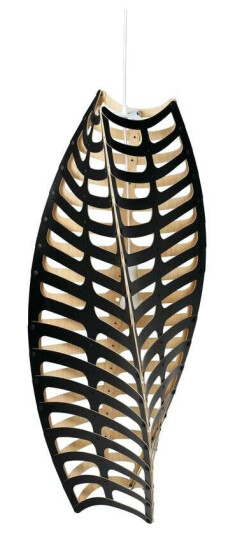 David Trubridge Toru Pendel Ø110 1 Side Black David Trubridge Toru Pendel Ø110 1 Side Black