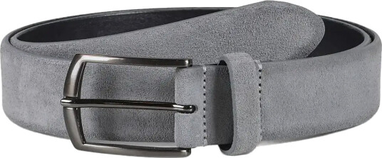 Howard London Suede Leather Belt Zack - Grey - 95