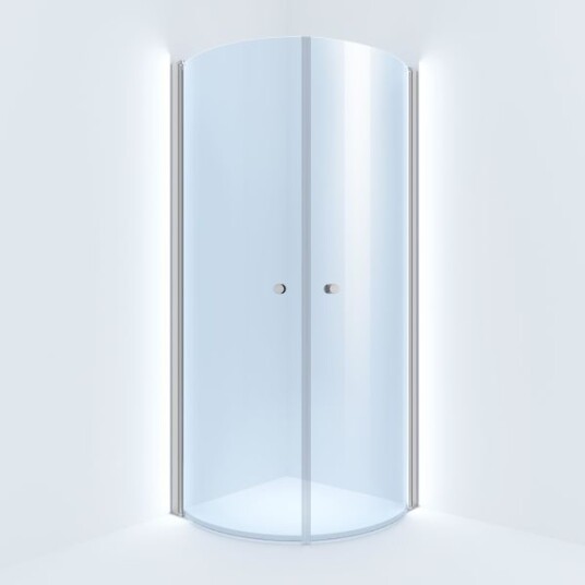 Arrow Round Dusjvegg klar, ett par 90x90 cm, Baderom Arrow Round Dusjvegg klar, ett par 90x90 cm, Baderom