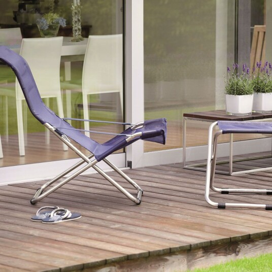 Fiam Fiesta hvilestol orange aluminium