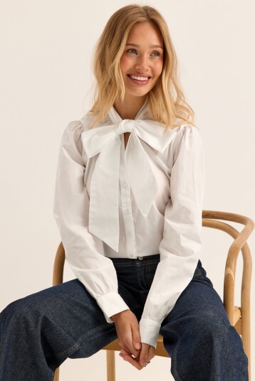 Bubbleroom Tie Detail Blouse