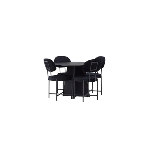 Venture Home Spisegruppe Venture Home Bootcut Ø110 cm med 4 stk Stella Stoler GR23791