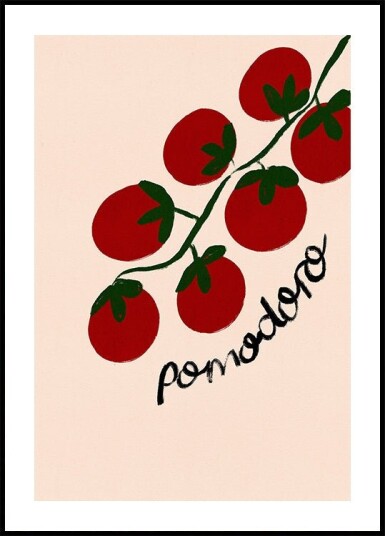 Pomodoro Tomato Italian Food Poster Plakat / 100x150cm