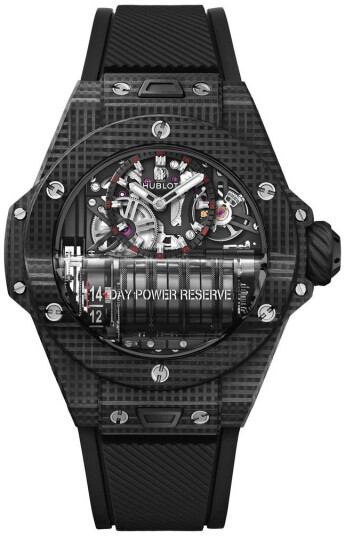 Hublot Herreklokke 911.QD.0123.RX Mp Skjelettkuttet/Gummi Ø45 mm