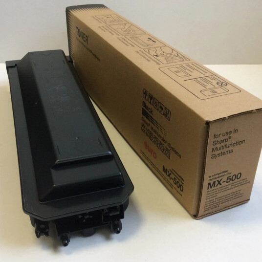 TB Toner Sort (40.000 sider) erstatter Sharp MX-500GT TB Premium toner