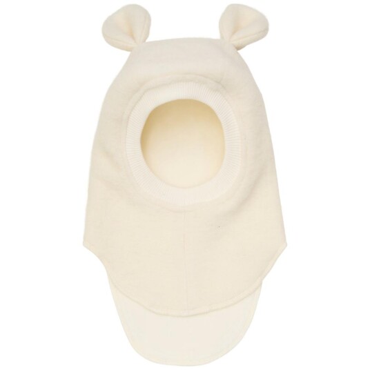 HUTTEliHUT Balaclava bear ears Wool – Tofu 12 24m