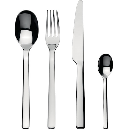 Ovale Bestikksett 24 deler, Rustfritt stål Ovale Bestikksett 24 deler, Rustfritt stål