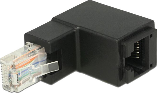 Delock Vinklet RJ45 Adapter Cat.6 U/UTP for Strømkabler