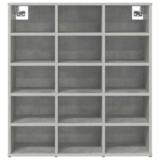 Sko Skap med hylle Betonggrå 77.5 x 30 x 83.5 cm Konstruert tre Sko Skap med hylle Betonggrå 77.5 x 30 x 83.5 cm Konstruert tre
