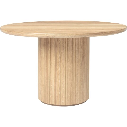Gubi Moon Spisebord Rundt Ø120 H73 Solid Såpet Eik