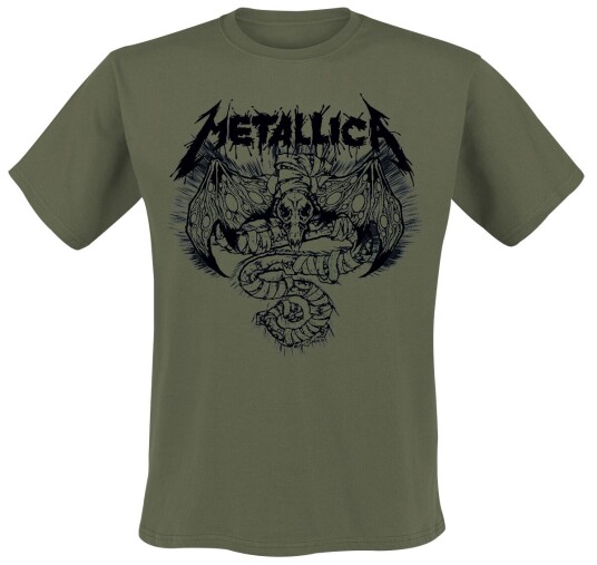 Metallica T-skjorte - Roam Blast Olive - S til XXL - Herrer - olivengrønn