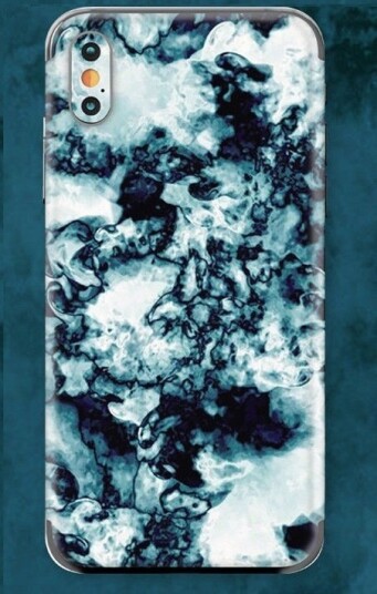 Skin for Iphone 7/8/SE(2nd), Cloudy - Mørkeblå