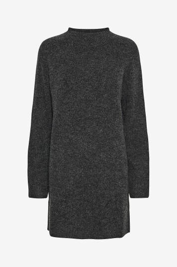 pieces   Kjole pcNemesio LS Mock Neck Knit Dress B   Grå