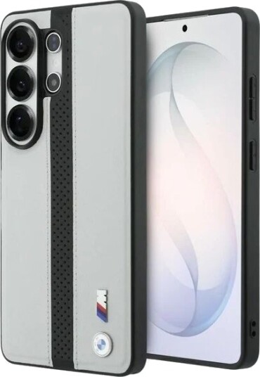 BMW Perforated Stripe Logo MagSafe Case for Samsung Galaxy S26 Ultra Gray