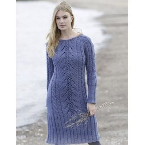 Regal Splendour by DROPS Design Kjole Strikkeoppskrift str . S XXXL Small