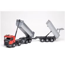 Emek Scania Tiplastebil & Henger Rød
