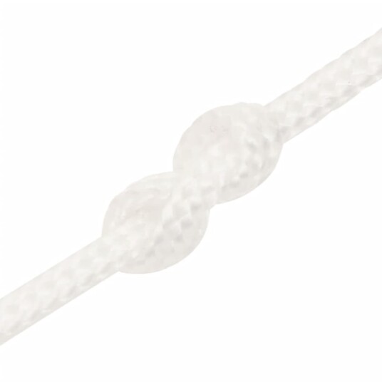  Båttau helhvit 2 mm 25 m polypropylen