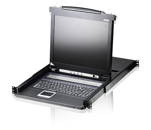 ATEN 16-Port 17" LCD KVM Switch USB PS2 VGA ATEN 16-Port 17" LCD KVM Switch USB PS2 VGA