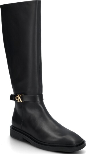 Calvin Klein Square High Boot Lth Mg Hdw TRIPLE BLACK 40 x 40