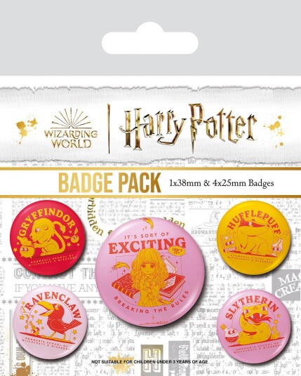 Harry Potter Pins Witty Witchcraft 5-pk -  - Alle aldre - Metall