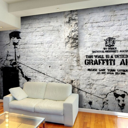 Fototapet Banksy Graffiti Area 200x140 - Artgeist sp. z o. o.