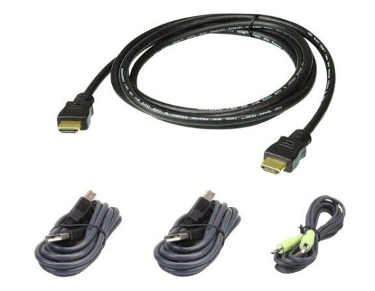 Aten HDMI USB KVM Kabelsett 1,8m Hankjønn Aten HDMI USB KVM Kabelsett 1,8m Hankjønn
