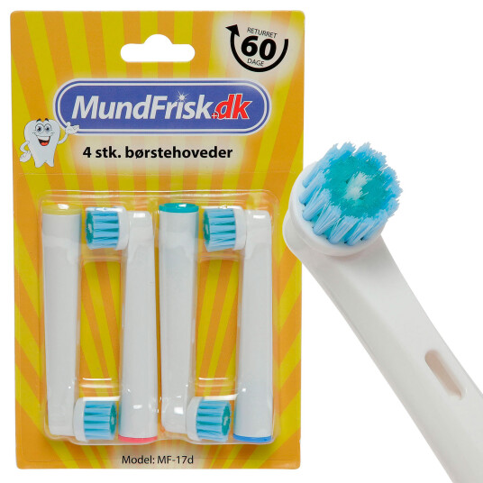 4 stk. Børstehoder for Oral-B Sensitive Smiling Clean 4 stk. Børstehoder for Oral-B Sensitive Smiling Clean