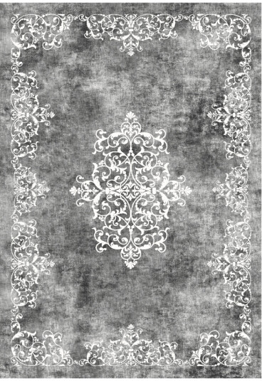 Wilton teppe Santi mørkgrå/hvit Størrelse: 200 x 280 cm