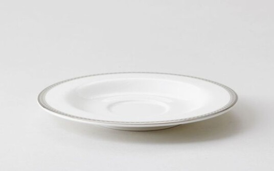 Royal Porcelain Silver Paisley skål til kaffekopp Royal Porcelain Silver Paisley skål til kaffekopp