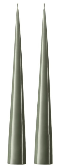Ester & Erik kjeglelys 37 cm 2-stk. lakket Green soil 70-0