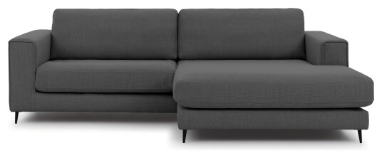 Juvila PALMA Sofa m. bred sjeselong XL høyre, Antrasitt Unoliving