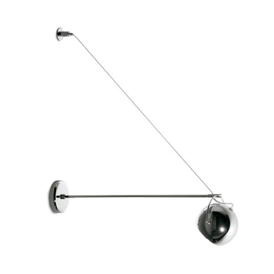 Fabbian Beluga Vegglampe På Arm Blå Fabbian Beluga Vegglampe På Arm Blå