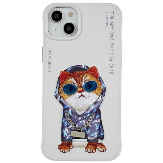 INCOVER iPhone 14 Plus Hybriddeksel i Plast med Motiv - Hoodie Katt