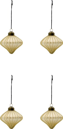 House Doctor Ornament Rombe Champagne 4stk