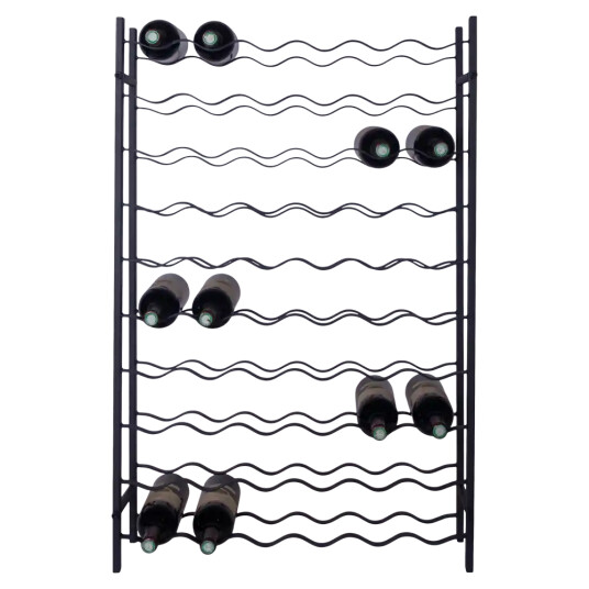 Vinikea Fina 60 flasker Svart metall