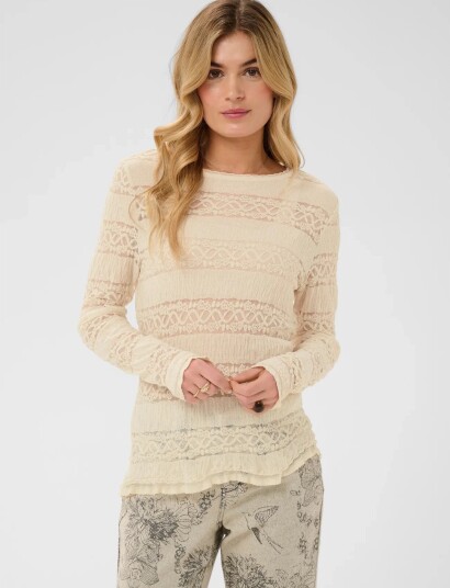 Cream Crrosel T Shirt Cream XL Cream Crrosel T Shirt Cream XL