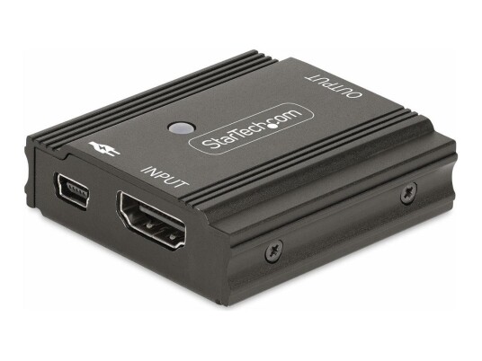 StarTech 33ft (10m) 8K 60Hz HDMI Signal Booster, Active HDMI 2.1 Inline Repeater and Video Signal Amplifier up to 8K 60Hz/4K 144Hz, Compact HDMI Cable