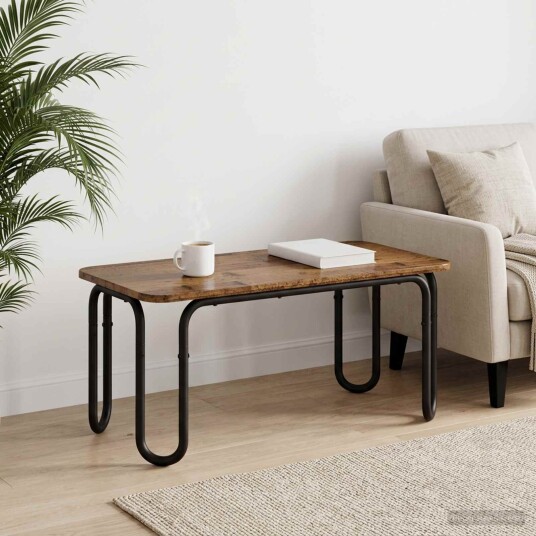 vidaXL Kaffebord Gammelt tre 100 x 50 x 45 cm Konstruert tre