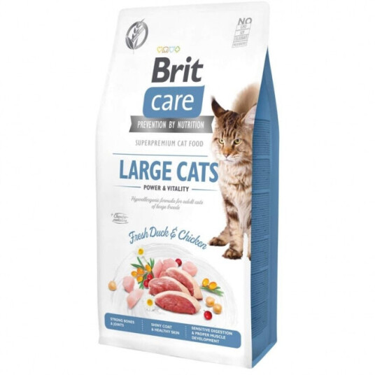 Brit Care Kattemat Kornsfrie Large Cats Power & Vitality 7 kg Brit Care Kattemat Kornsfrie Large Cats Power & Vitality 7 kg