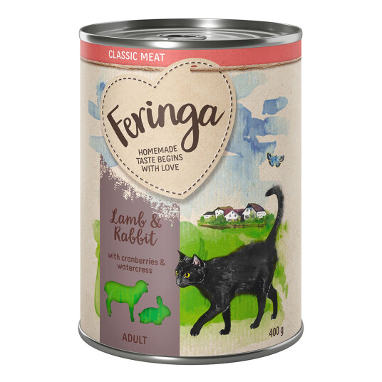 Feringa Økonomipakke Classic Meat Meny 24 X 400 G Til Sparepris! Lam & Kanin