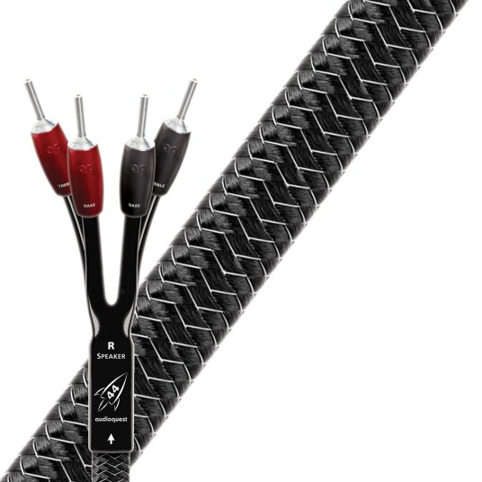 AudioQuest Rocket44 Bi-wire Høyttalerkabel Sort