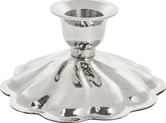 Lene Bjerre Scallia Candlestick 10.5X10.5X5.5 Cm. Silver SILVER 10.5X 5.5X 10.5 cm